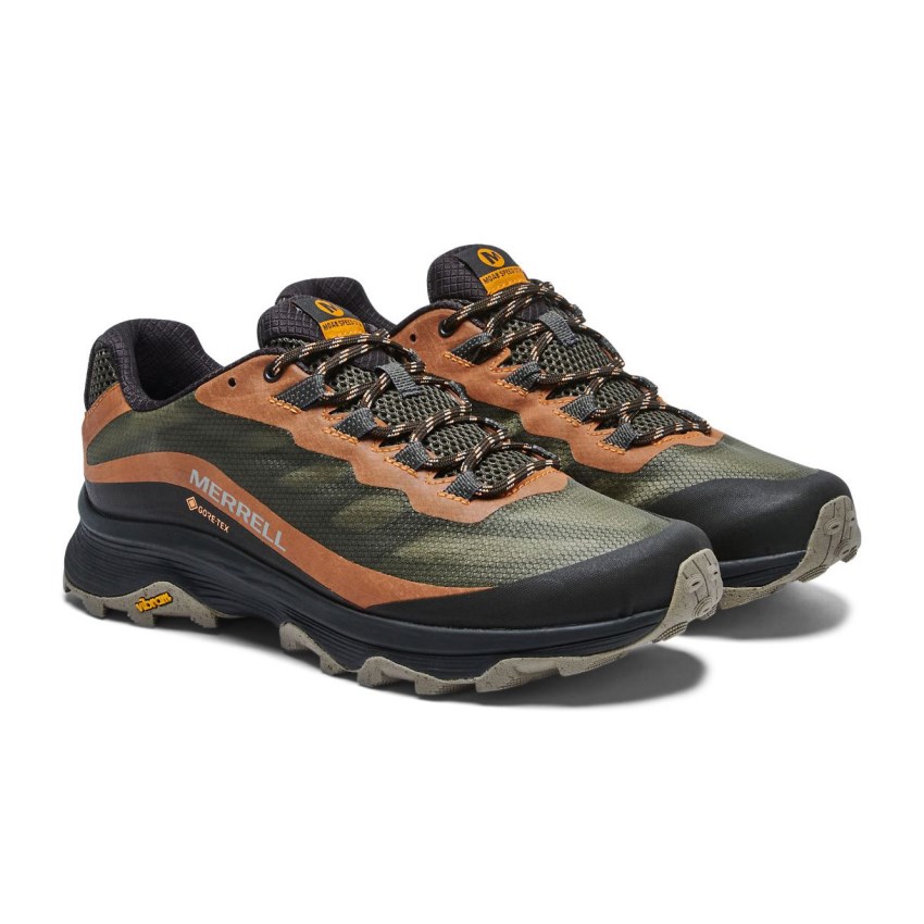 Basket Merrell Moab Speed GORE-TEX Vert Olive/Orange Homme | L.L.NVBI